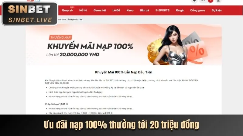 Biểu ngữ khuyến mãi nạp lại hàng ngày cho cá cược thể thao.